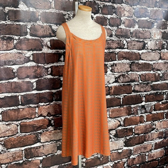 Skhoop Dress Women's X Large XL Orange Grey Geometric Pattern Bra Athletic - Picture 8 of 16